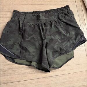 lululemon athletica Green Camo Athletic Shorts